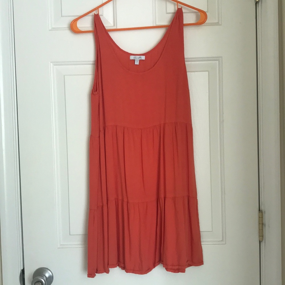 Orange babydoll dress